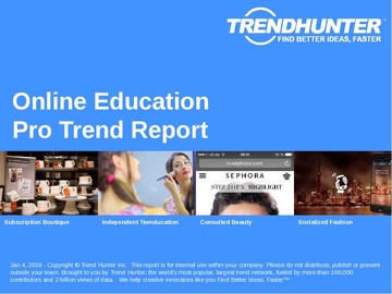 Online Education Trend Report and Online Education Market Research