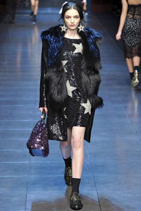 Star-Spangled Dresses - The Fashion-Foward Dolce & Gabana AW 2011 Collection (TrendHunter.com)