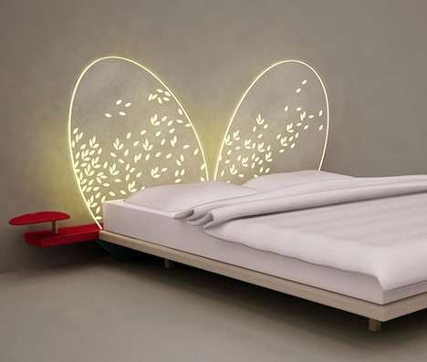 Luminous Bed Accessories - The Lighted Headboard by Adele Cassina is Fairy-like (TrendHunter.com)