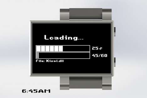 how to set the time on a touch screen watch