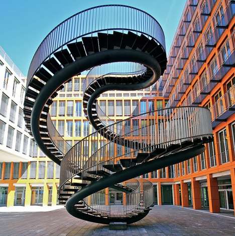 41 Inventive Staircase Designs - From Angular Stairwell Stores to Wiry Minimal Stairs