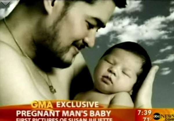 Pregnant Man Baby Photos and Video Buzzing Like Mad! 6