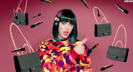 Cleavage-Baring Corsets: The Rockin' Katy Perry Leather Bustier at