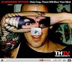 24 Shocking Tattoos - 3D Tattoos, Glow in The Dark Ink and Hot Tattoos