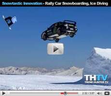 Snowtastic Innovation - Rally Car Snowboarding, Prop Powered Snowmobiles and Ice Diving