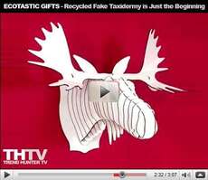Ecotastic Gifts - From Cardboard Taxidermy to Plush Toy Chairs
