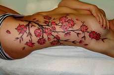 Flowing Flowering Tattoo