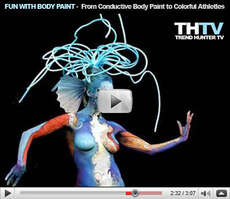 Fun With Body Paint - Fake Tattoos, Conductive Body Paint and Colorful Athletes