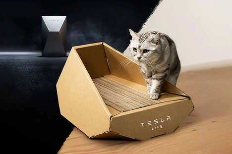 512361_1_468 Angular Multi-Functional Cat Accessories : Tesla Cybertruck Cat