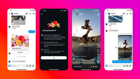 Communal Social Video Features - Instagram Blend Create Communal Reel Playlists with Friends (TrendHunter.com)