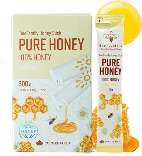 Pure-Grade Honey Sticks - BeeFamily's Honey Sticks Feature Simple Understandable Recipes (TrendHunter.com)