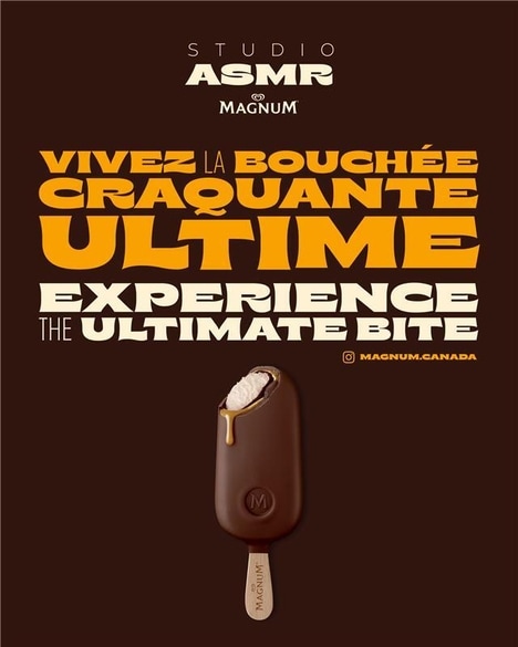 Ice Cream-Branded ASMR Studios - Magnum Canada's ASMR Studio is Unique and Experiential (TrendHunter.com)