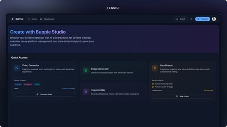 AI-Assisted Social Media Tools - Bupple Version 2 Supplements Social Media Content Creation (TrendHunter.com)