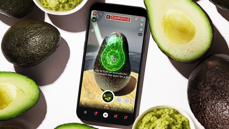 Interactive AR Avocado Scans - Chipotle Launches its 'AvoLotto Lens' on Snapchat (TrendHunter.com)