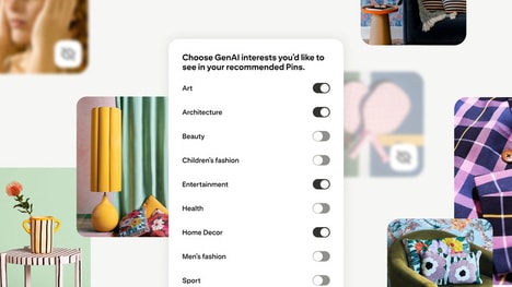 GenAI Content Controls - Pinterest's GenAI Controls Let Users See More or Less AI-Generated Content (TrendHunter.com)
