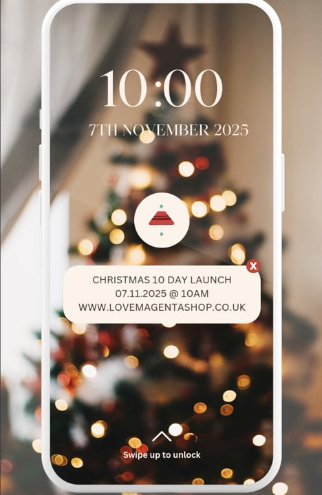 Festive Product Launch Events - Love Magenta announces a 10-day Christmas launch event (TrendHunter.com)