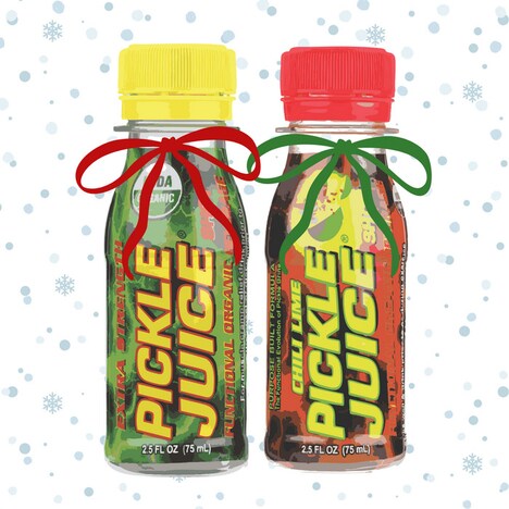 Festive Pickle-Themed Campaigns - The Pickle Juice Company Debuts '12 Days of Pickle-Mas' (TrendHunter.com)
