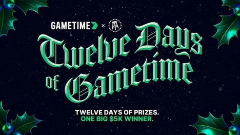 Seasonal Promotional Sweepstakes - Gametime is Running 12 Days of Gametime This Holiday Season (TrendHunter.com)