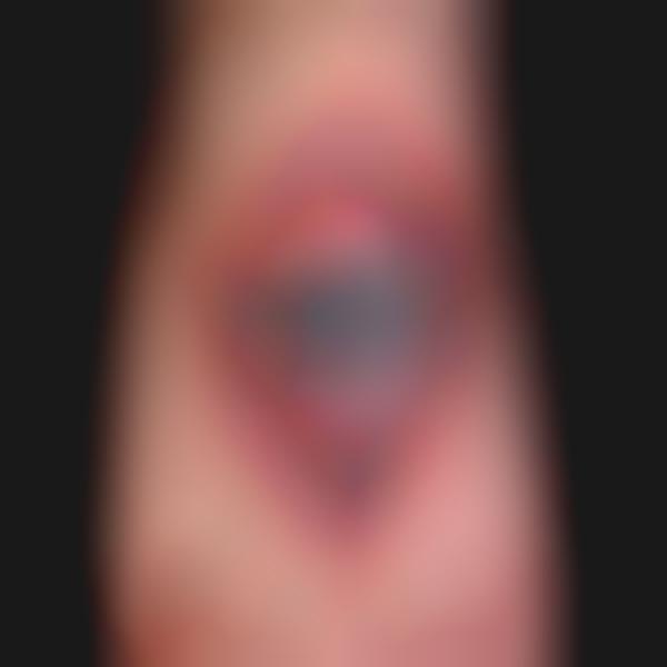 black white eye tattoo 1213757379. Photos of Third Eye Tattoos (Via: