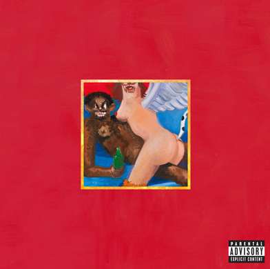 kanye west album art my dark twisted fantasy. kanye west album art my dark