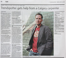 Trend Hunter and Jeremy Gutsche Profile in The Globe and Mail(National)