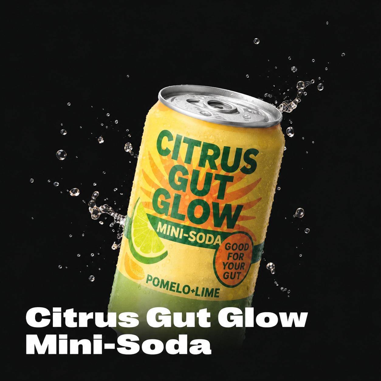 Product Ideas report panel showing a generated Citrus Gut Glow mini-soda concept