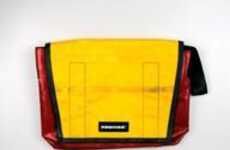 Freitag: Carrying a bag made of waterproof recycled tarps?
