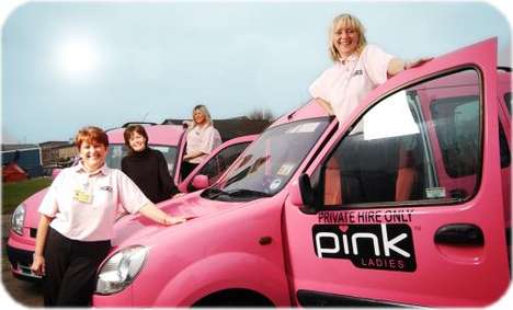 A Pink Taxi For Ladies Only