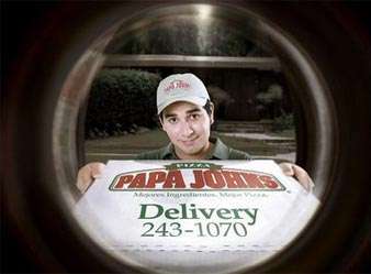 Papa John's Guerilla Ad