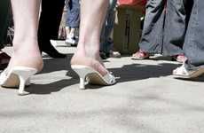 Men in High Heels Walking for Charity