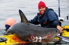 Extreme Kayak Shark Fishing