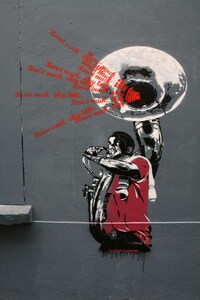 Instrumentalist Street Stencils Image 4