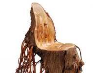 Tree Trunk Chairs