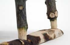 Salvaged Christmas Tree Sleds