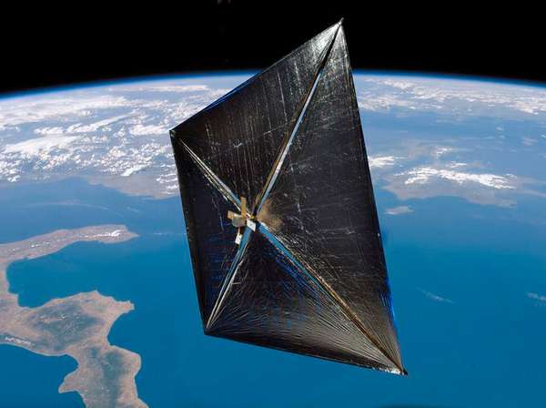 Sailing Solar Satellites