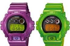 Colorful Metallic Timepieces