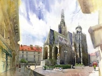 Streetscape Watercolors Image 6