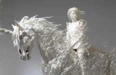 Flowing Unicorn Sculptures