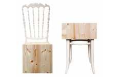 Unwhittled Wooden Chairs