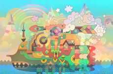 Vibrant Kaleidoscopic Illustrations