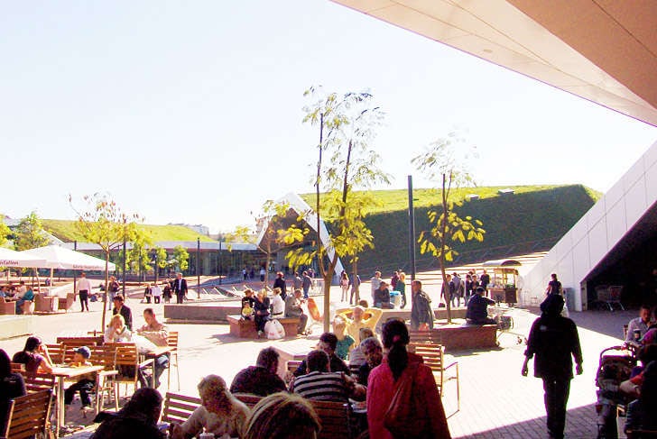 Hill-Shaped Shopping Malls