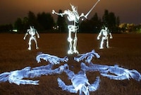 Skeletal Light Paintings Image 7
