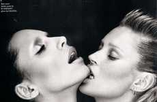 Smooching Sapphic Photoshoots