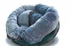Denim-Draped Sofas