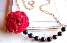 Chained Rose Necklaces