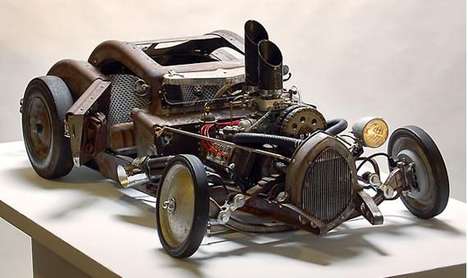 Upcycled Steampunk Sculptures
