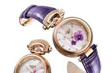 Elegant Floral Timepieces