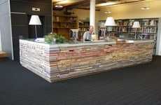 Recycled Book Desks