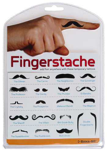 Silly Finger Mustaches