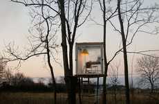 Transparent Treetop Cubes